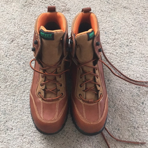 Hytest Other - HYTEST Leather Safety Boots Waterproof Brown Size 12